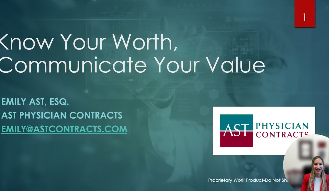 Know Your Worth and Communicate Your Value