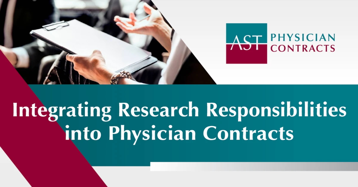 Integrating Research Responsibilities into Physician Contracts Snapshot